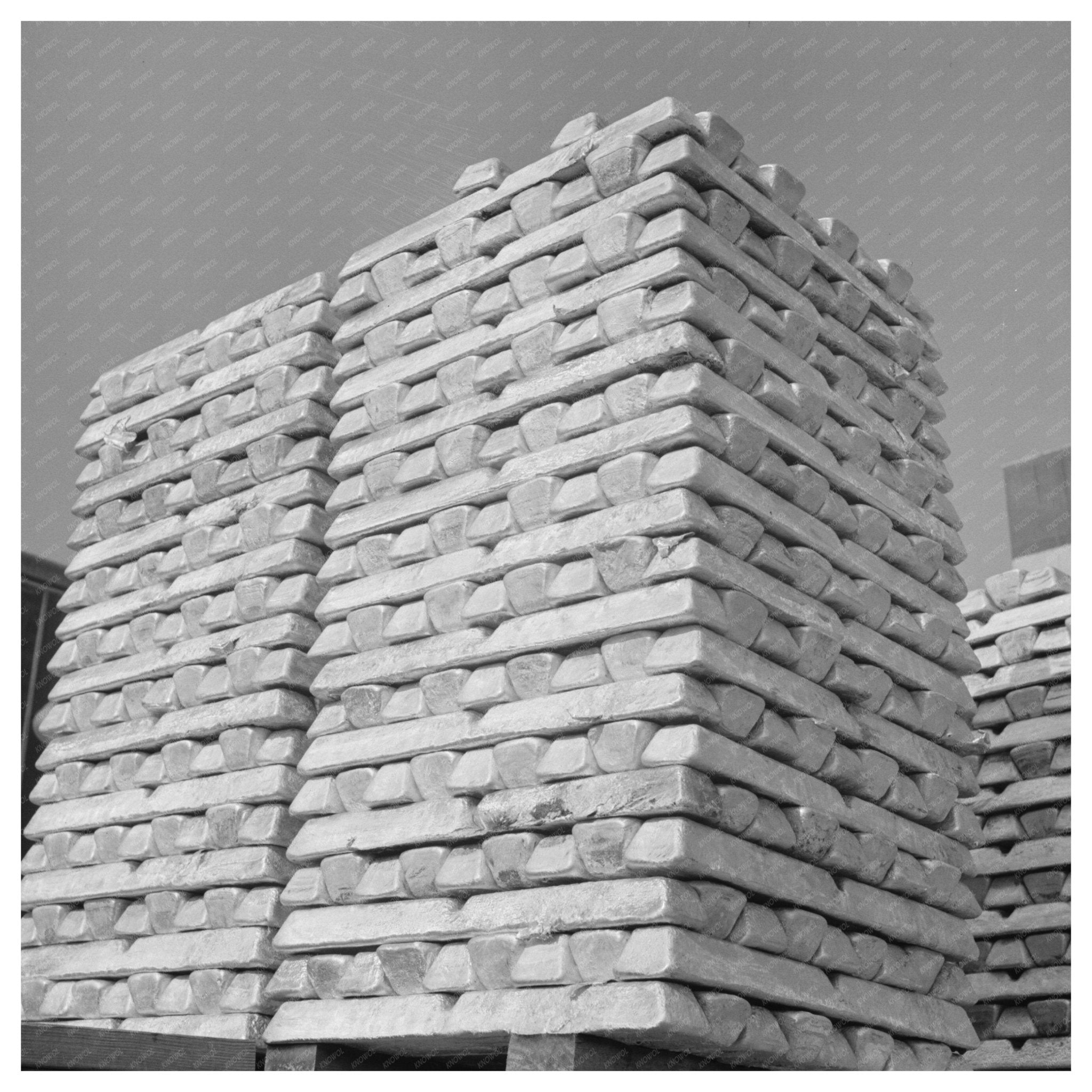 Magnesium Ingots from WWII in Las Vegas 1943 - Available at KNOWOL