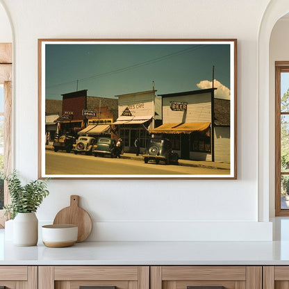 Main Street Cascade Idaho July 1941 Color Photograph - Available at KNOWOL