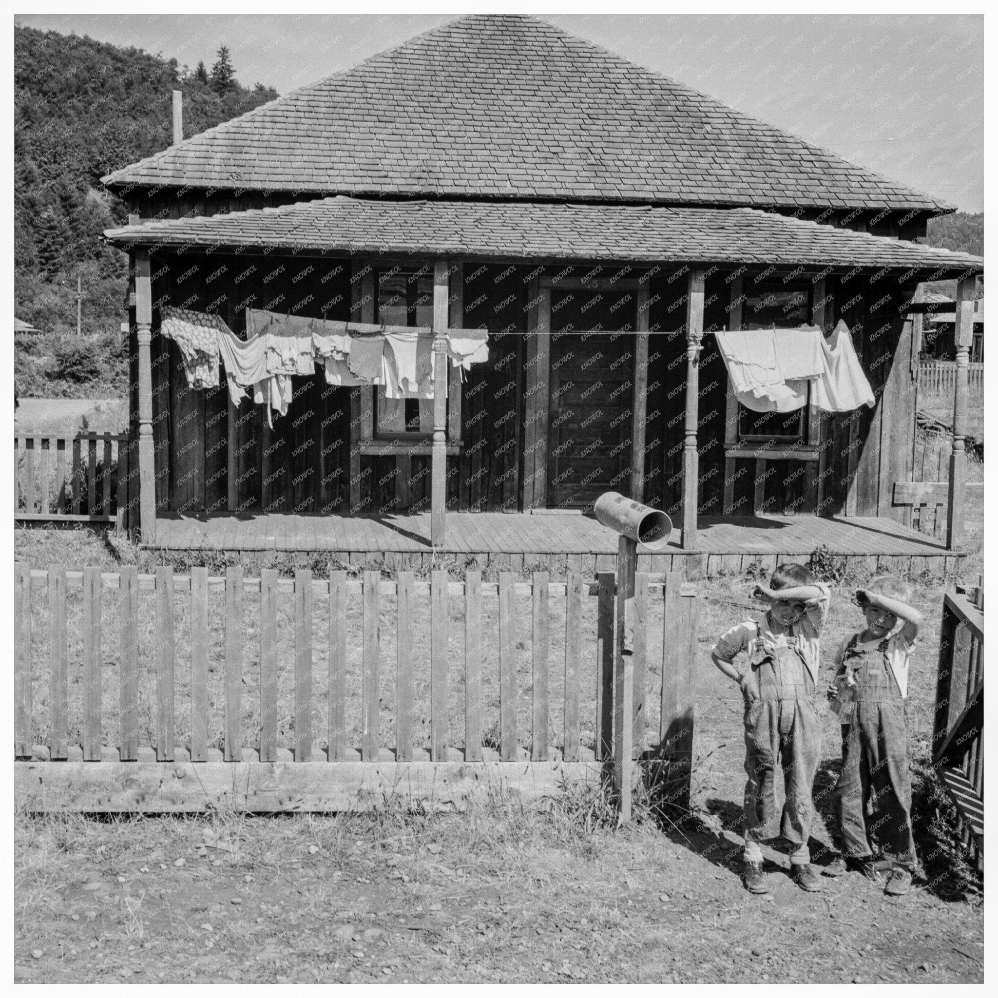 Malone Company House August 1939 Thurston County WA - Available at KNOWOL