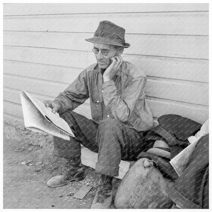 Man in Tulelake California Before Potato Harvest 1939 - Available at KNOWOL