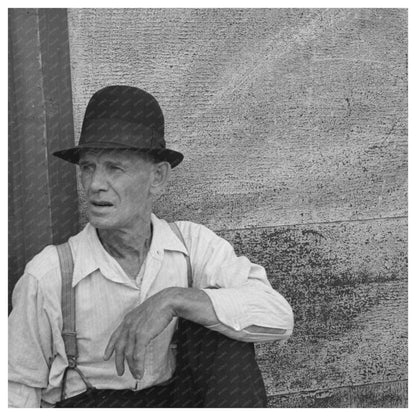 Man on Bench in Craigville Minnesota November 1937 - Available at KNOWOL