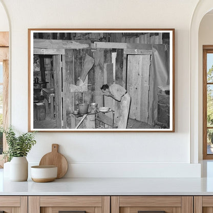 Man Washing Face in Abandoned Warehouse Caruthersville 1938 - Available at KNOWOL