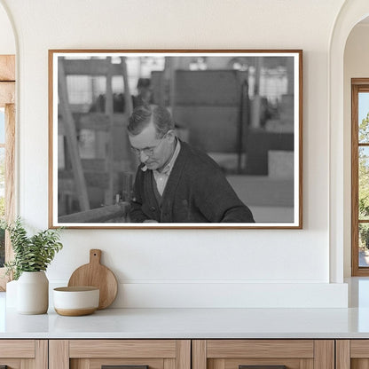 Man Working in Factory at Jersey Homesteads 1936 - Available at KNOWOL