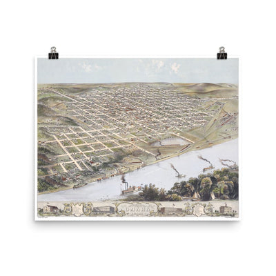 Map of Omaha, NE 1868 - Available at KNOWOL