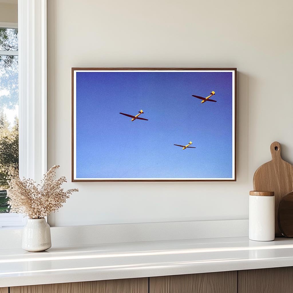 Marine Corps Gliders in Flight Parris Island May 1942 - Available at KNOWOL