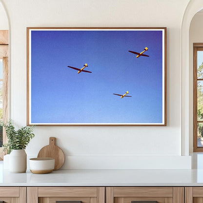 Marine Corps Gliders in Flight Parris Island May 1942 - Available at KNOWOL