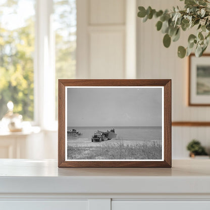 Marine Corps Truck Landing on Gulf Coast Beach July 1942 - Available at KNOWOL