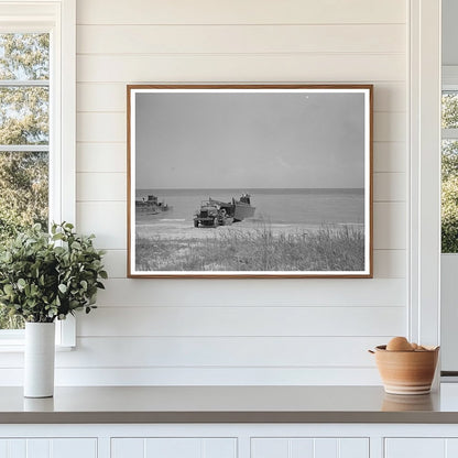 Marine Corps Truck Landing on Gulf Coast Beach July 1942 - Available at KNOWOL