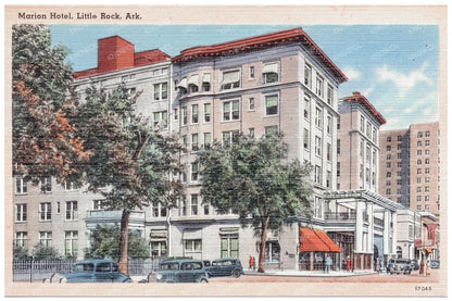 Marion Hotel Postcard Little Rock Arkansas 1930 - 1945 - Available at KNOWOL