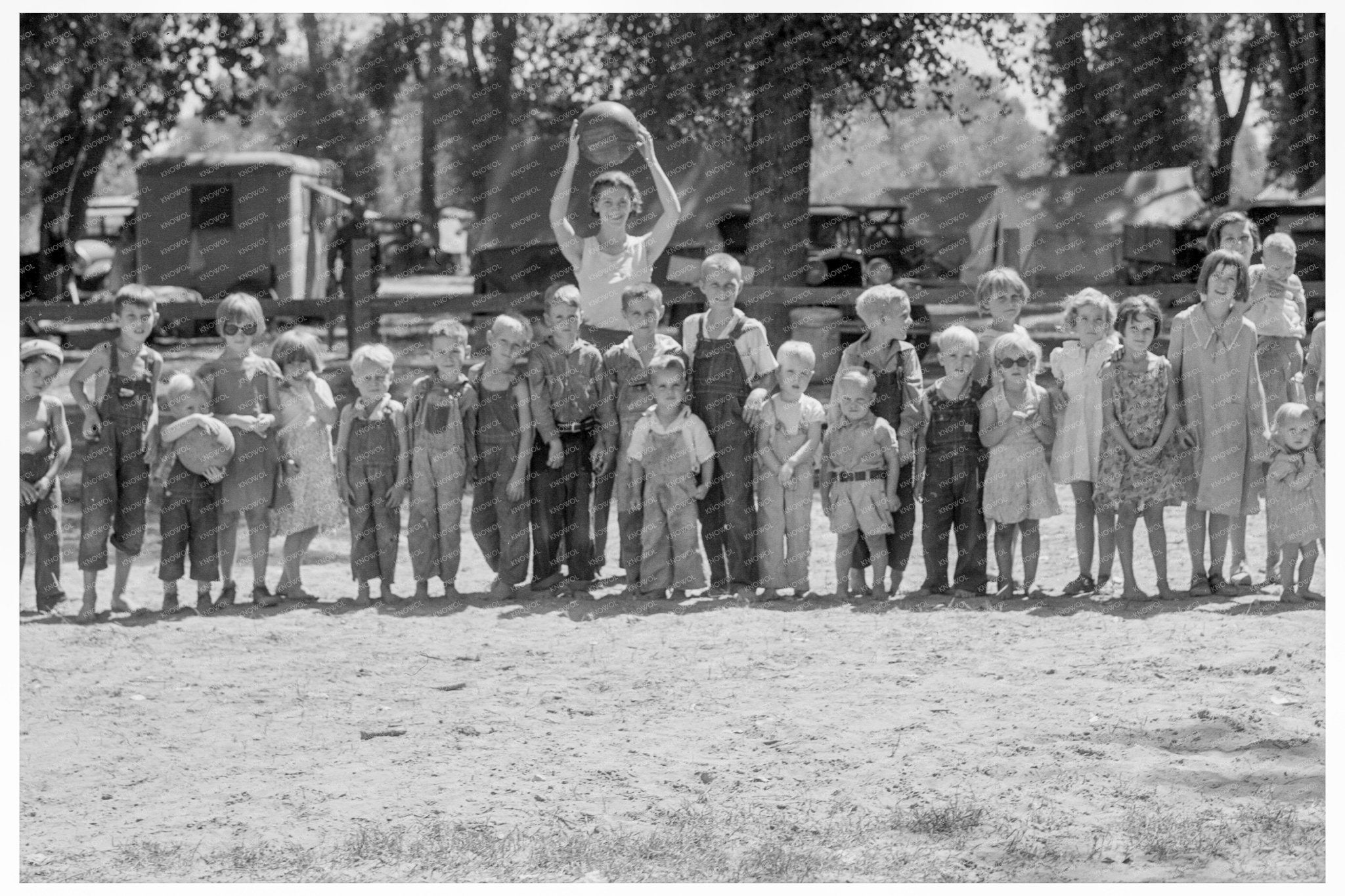 Marysville Camp for Migrants Children Play September 1935 - Available at KNOWOL