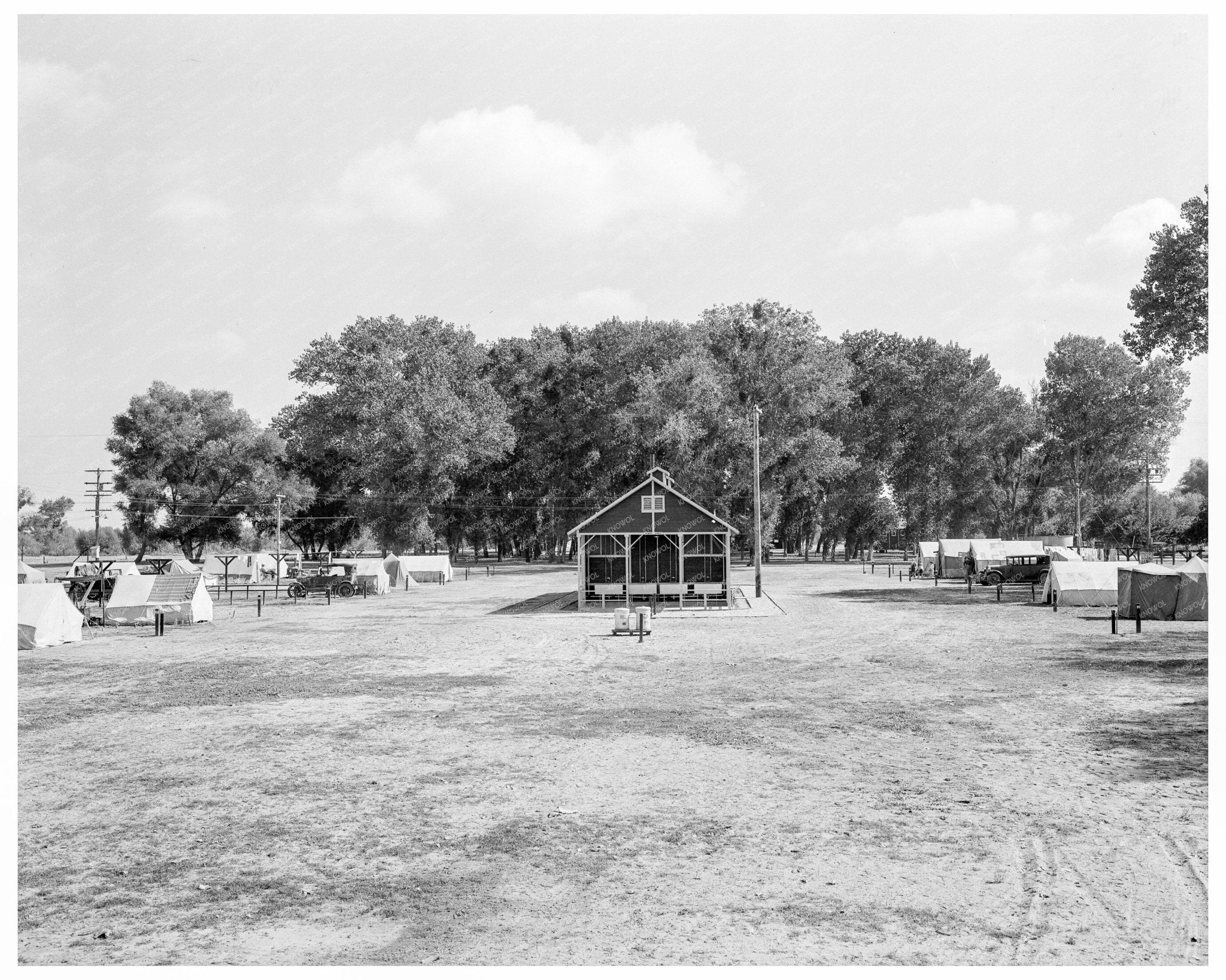 Marysville Migrant Camp Facilities Yuba County 1935 - Available at KNOWOL