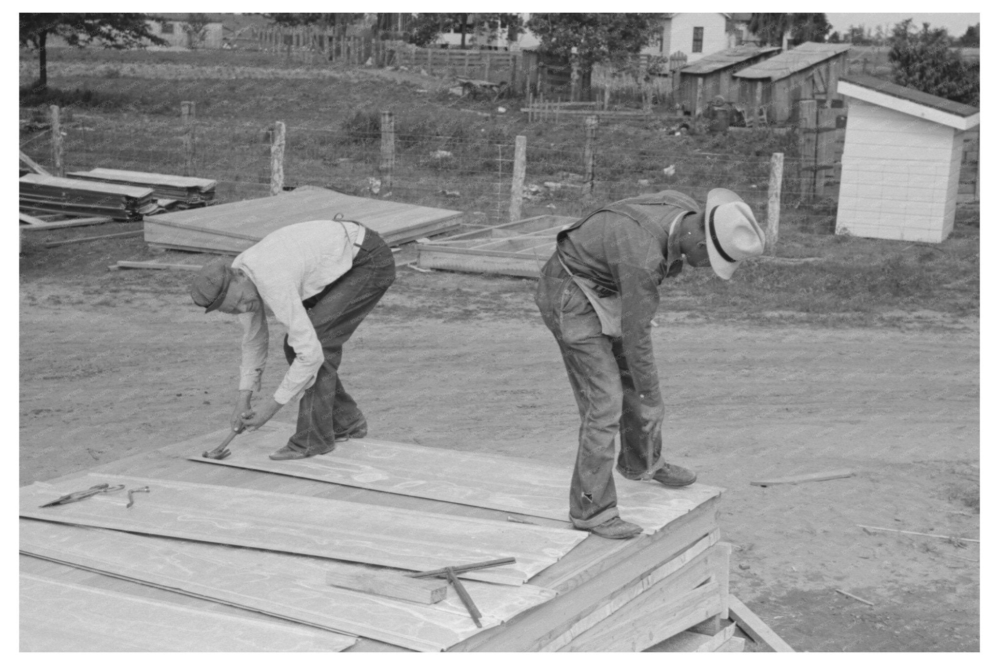 May 1938 Construction Scene in New Madrid County Missouri - Available at KNOWOL