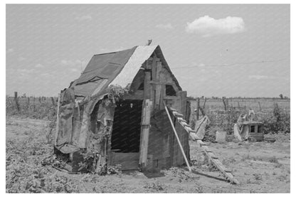 May 1938 Vintage Chicken House Image New Madrid County MO - Available at KNOWOL