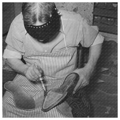 May 1939 Vintage Bootmaking Process in Alpine Texas - Available at KNOWOL