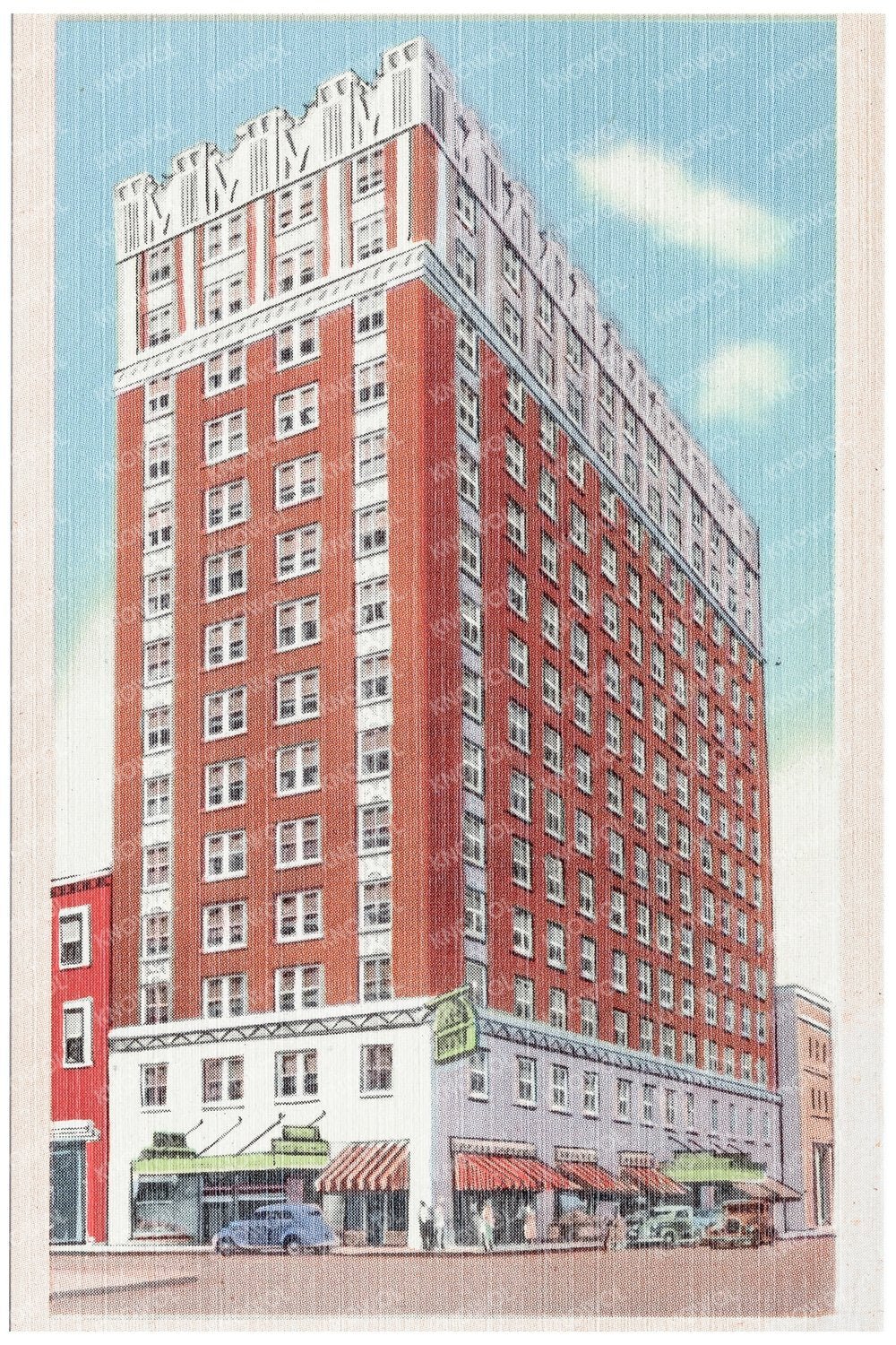 McGehee Hotel Vintage Postcard Little Rock Arkansas 1930 - 1945 - Available at KNOWOL