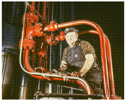 Mechanic at Coal Press Chattanooga 1942 - Available at KNOWOL