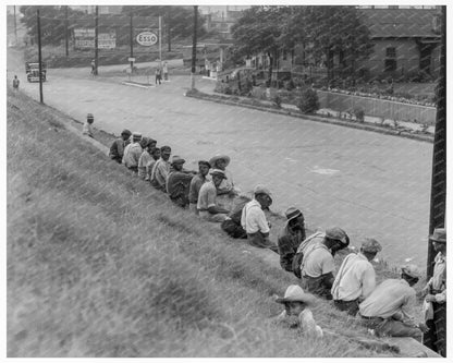 Memphis Cotton Field Workers Waiting for Transport 1937 - Available at KNOWOL