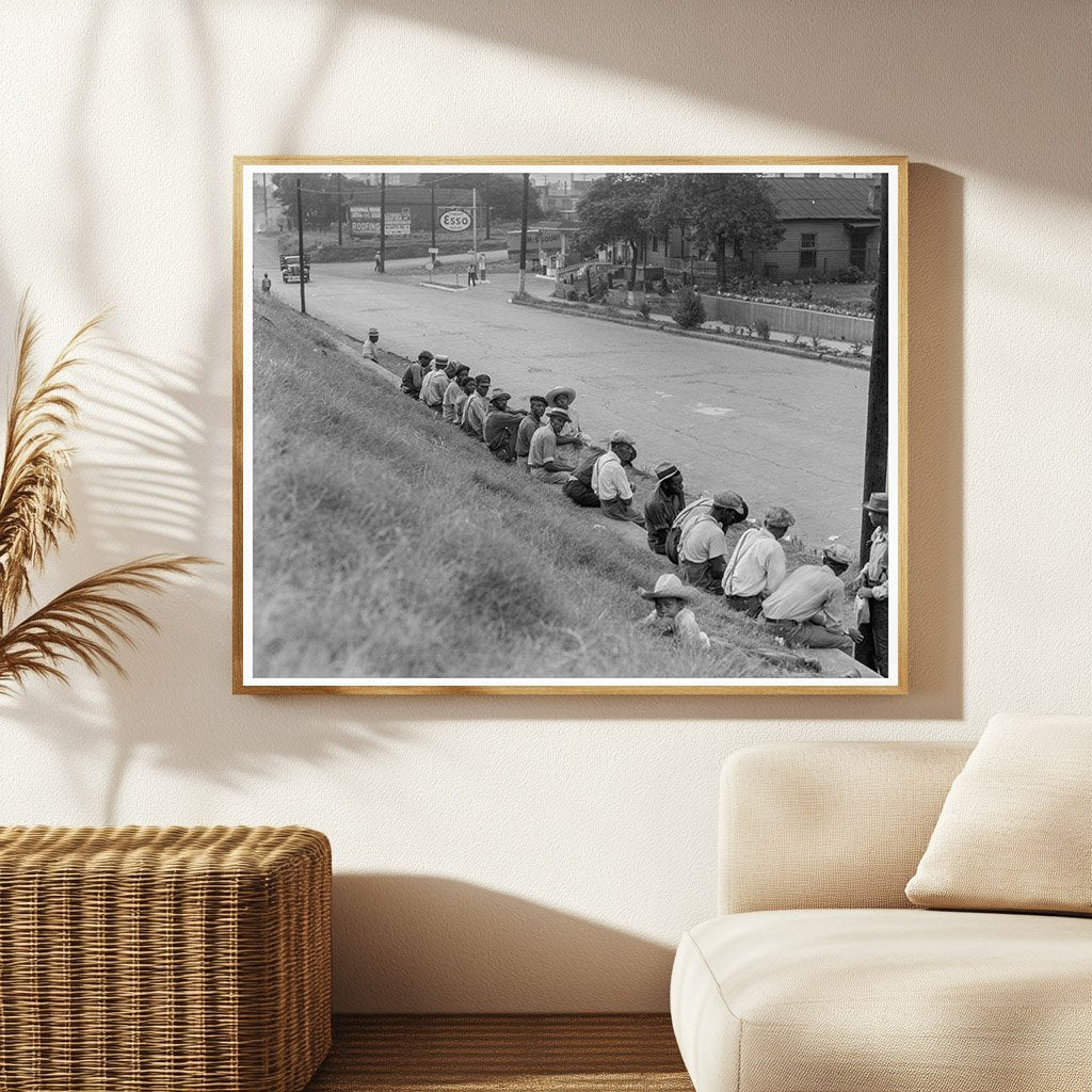 Memphis Cotton Field Workers Waiting for Transport 1937 - Available at KNOWOL