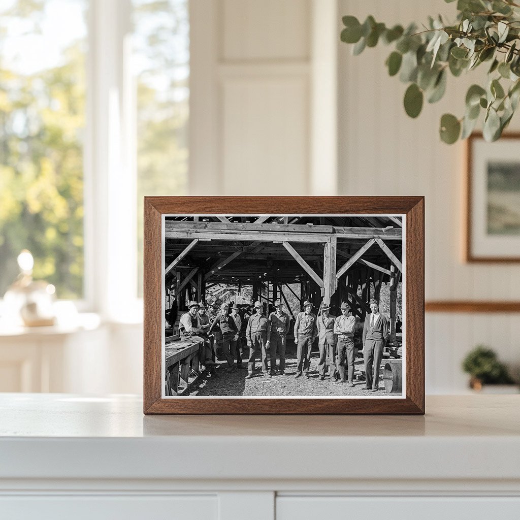 Men at Ola Self - Help Sawmill Cooperative Idaho 1939 - Available at KNOWOL