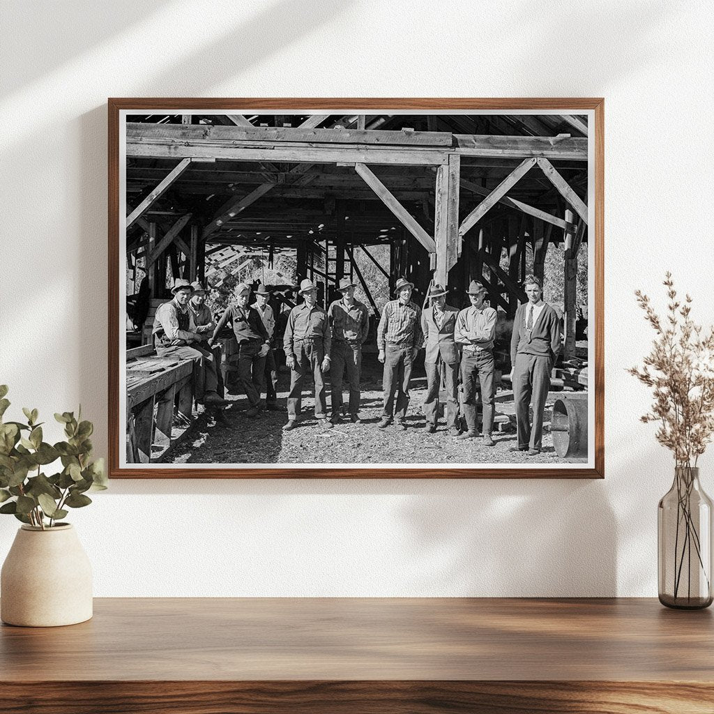 Men at Ola Self - Help Sawmill Cooperative Idaho 1939 - Available at KNOWOL