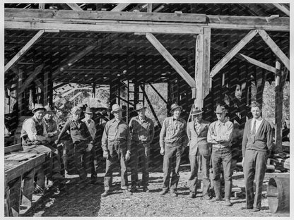 Men at Ola Self - Help Sawmill Cooperative Idaho 1939 - Available at KNOWOL