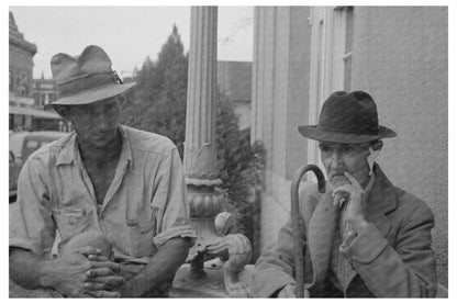 Men at Post Office in Lafayette Louisiana October 1938 - Available at KNOWOL