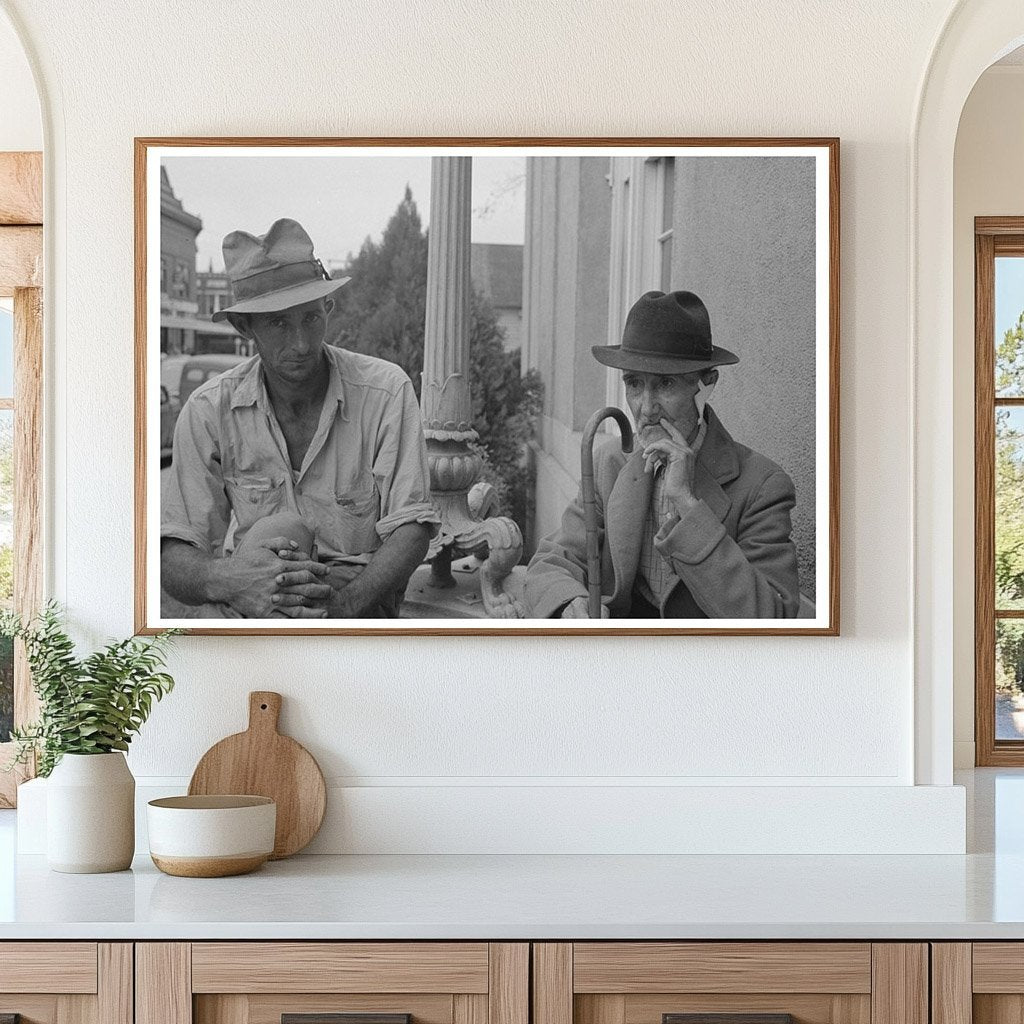 Men at Post Office in Lafayette Louisiana October 1938 - Available at KNOWOL