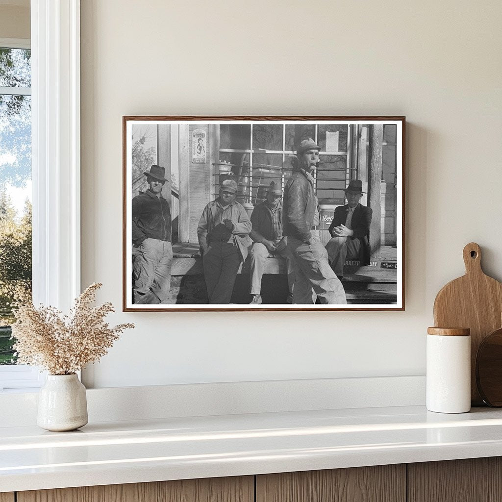 Men in Front of General Store Jerome Arkansas January 1939 - Available at KNOWOL