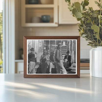 Men in Front of General Store Jerome Arkansas January 1939 - Available at KNOWOL