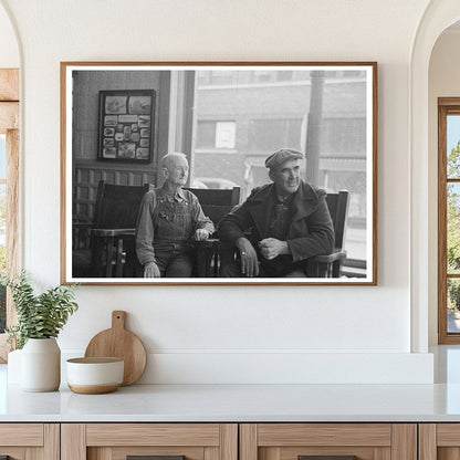 Men in Great Northern Hotel Lobby Williston North Dakota 1937 - Available at KNOWOL