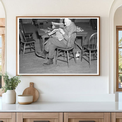 Men in Recreation Room at Hagerman Lake Camp 1937 - Available at KNOWOL