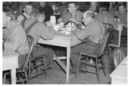 Men in Transient Camp near Hagerman Lake Michigan 1937 - Available at KNOWOL