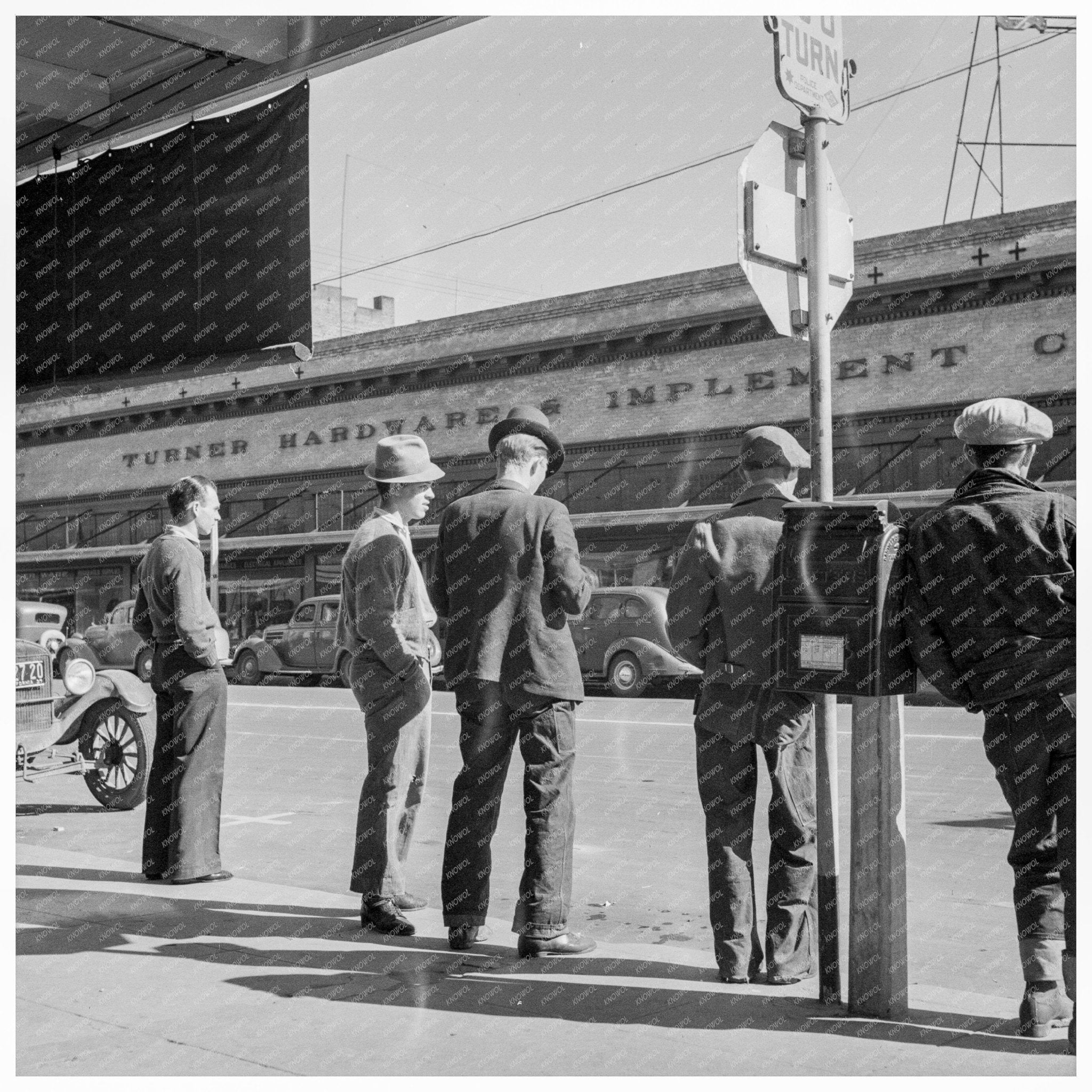 Men on Skid Row Modesto California March 1937 - Available at KNOWOL