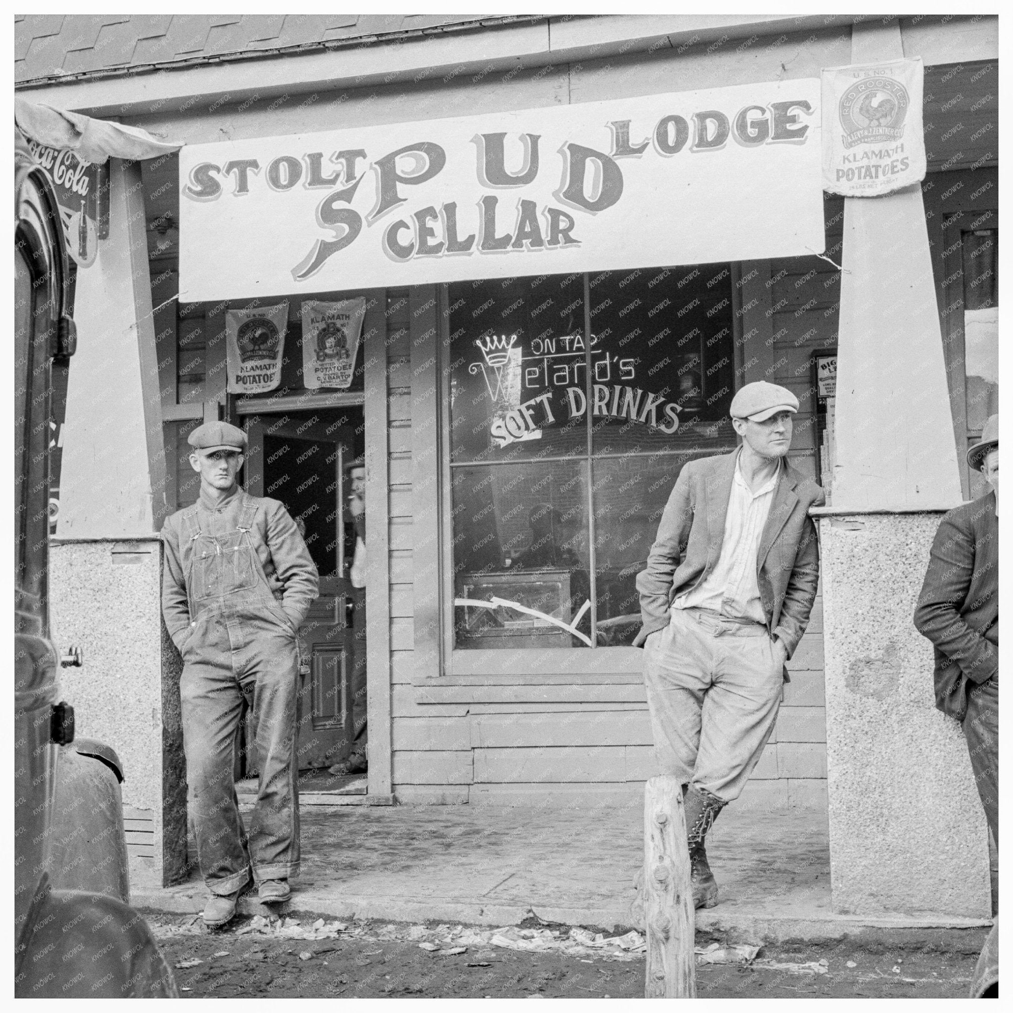 Merrill Oregon Main Street Potato Harvest October 1939 - Available at KNOWOL