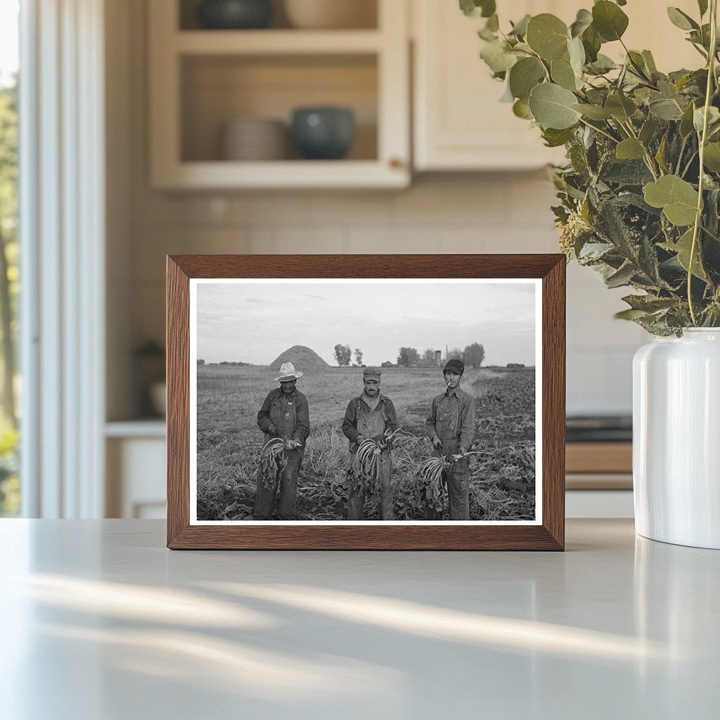 Mexican Beet Workers in Minnesota Sugar Beet Field 1937 - Available at KNOWOL