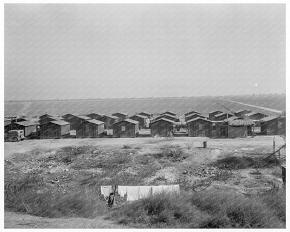 Mexican Cotton Pickers Housing San Joaquin Valley 1936 - Available at KNOWOL