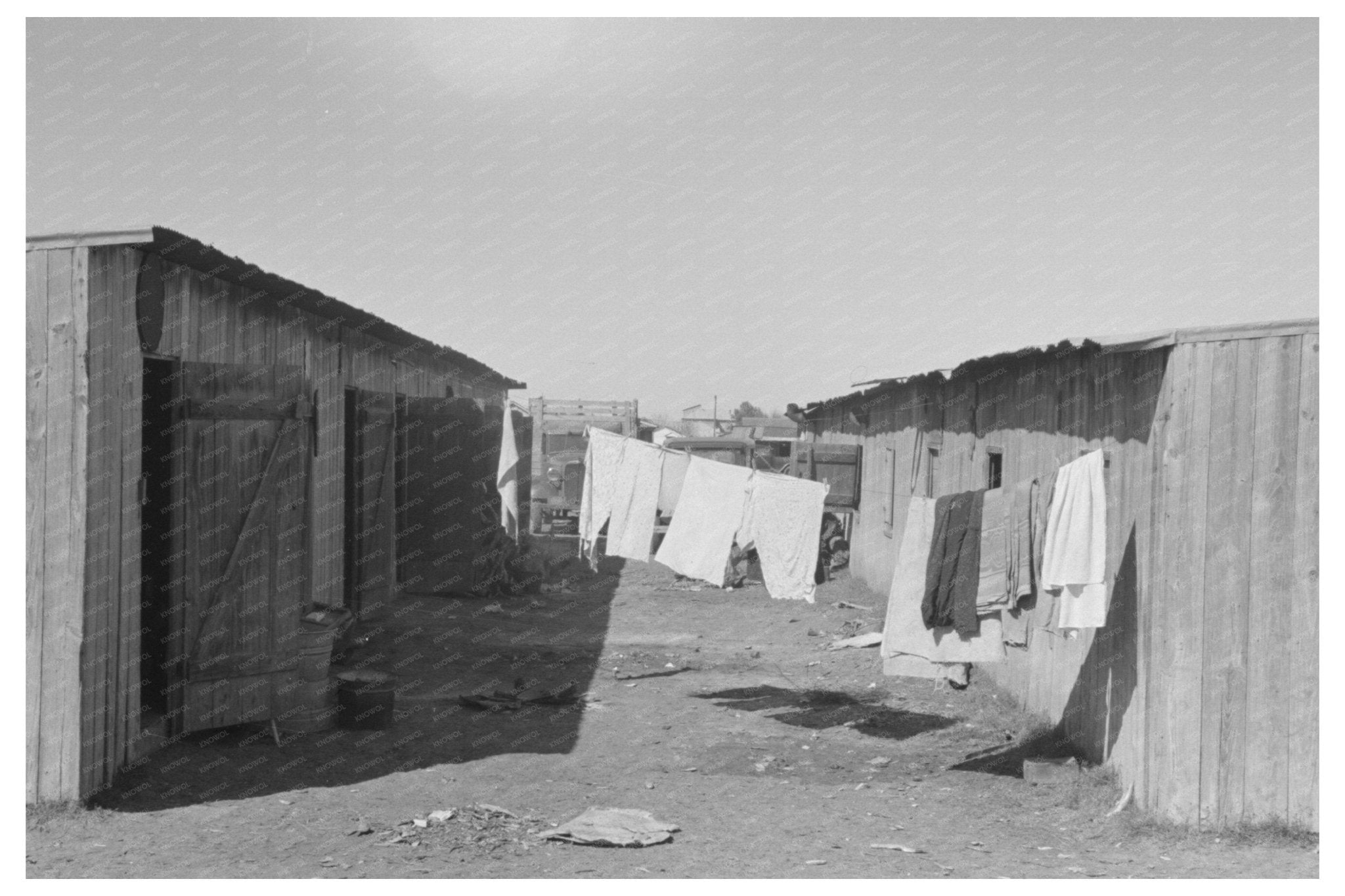 Mexican Day Laborer Housing in Robstown Texas 1939 - Available at KNOWOL