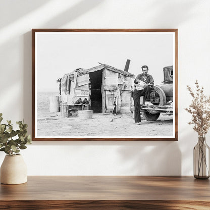 Mexican Field Workers Home in Imperial Valley 1937 - Available at KNOWOL