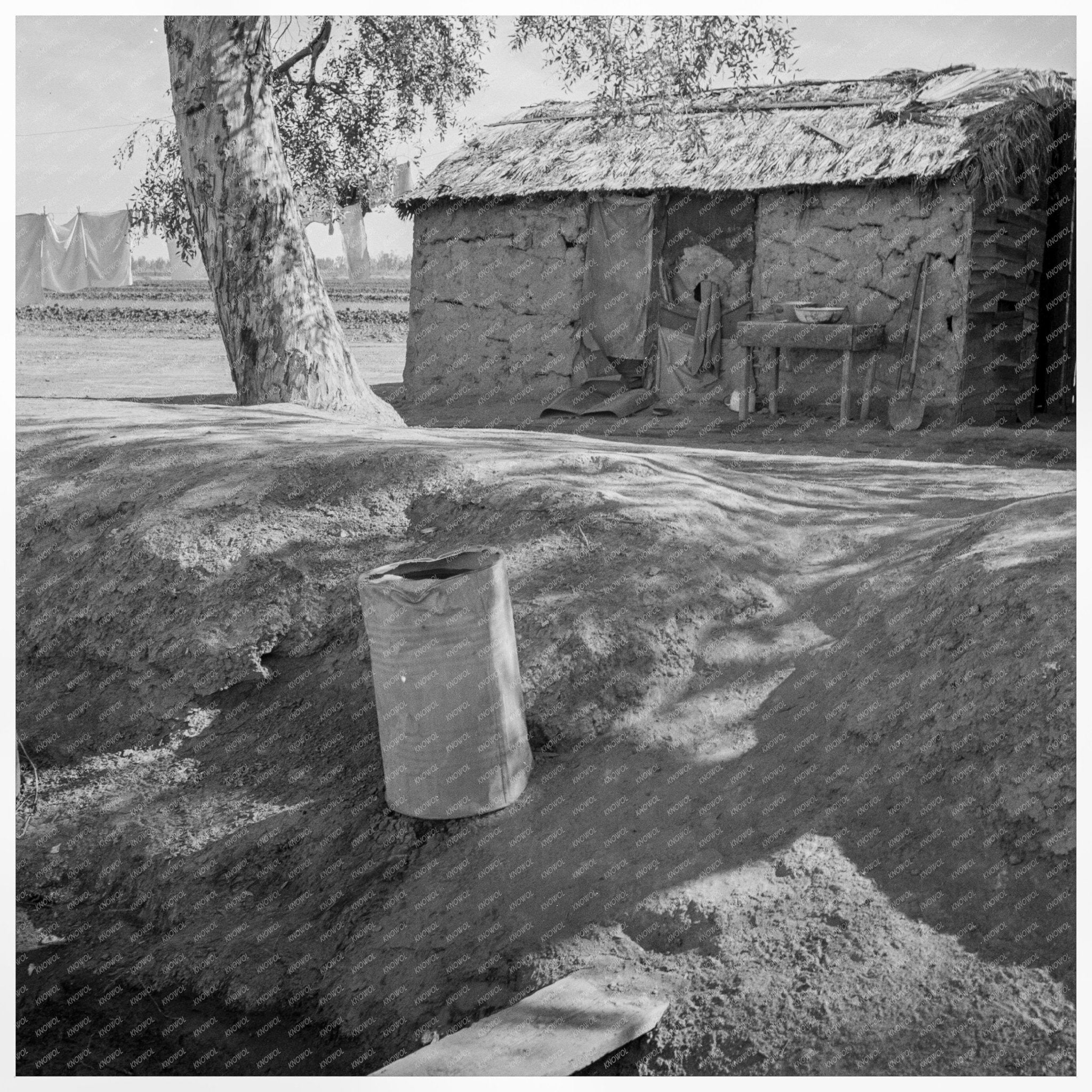 Mexican Field Workers Housing Imperial Valley California 1937 - Available at KNOWOL