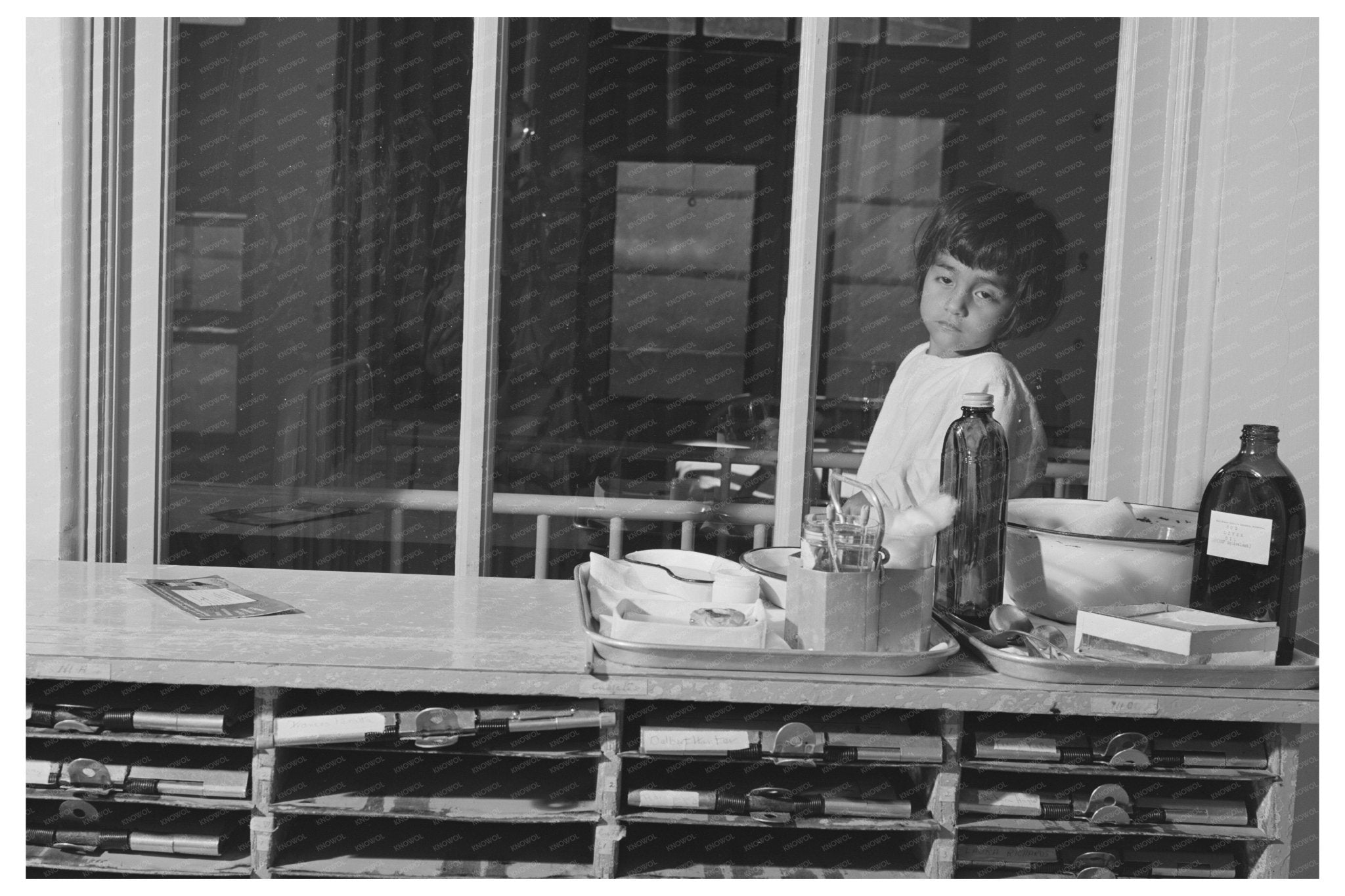 Mexican Girl in Diphtheria Ward San Diego May 1941 - Available at KNOWOL