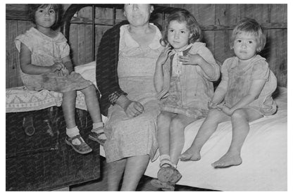 Mexican Mother and Children in Crystal City Texas 1939 - Available at KNOWOL