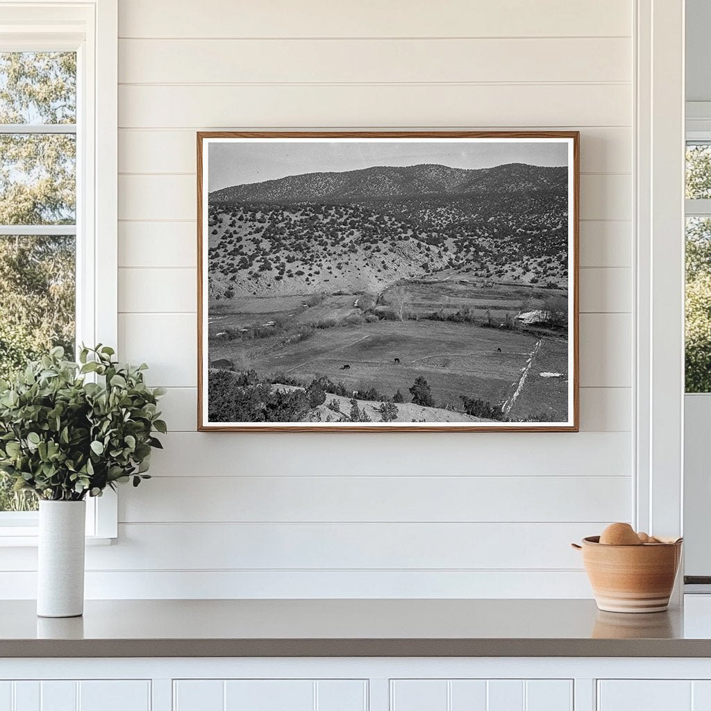 Mexican Village Landscape Tewa Basin New Mexico 1935 - Available at KNOWOL