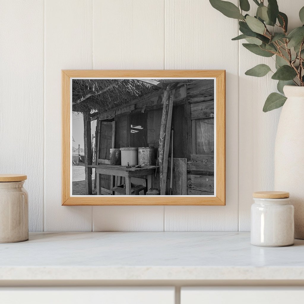 Mexican Workers Home Porch East El Centro 1937 Photo - Available at KNOWOL