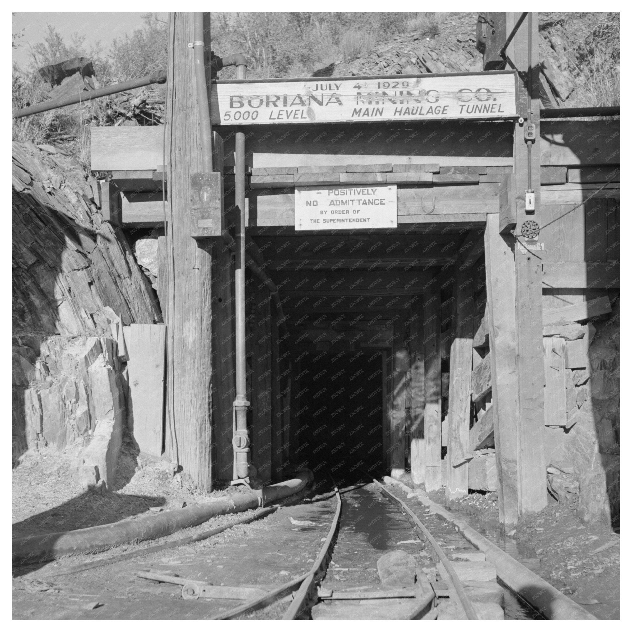 Mid - 20th Century Miner at Boriana Mining Company Arizona - Available at KNOWOL