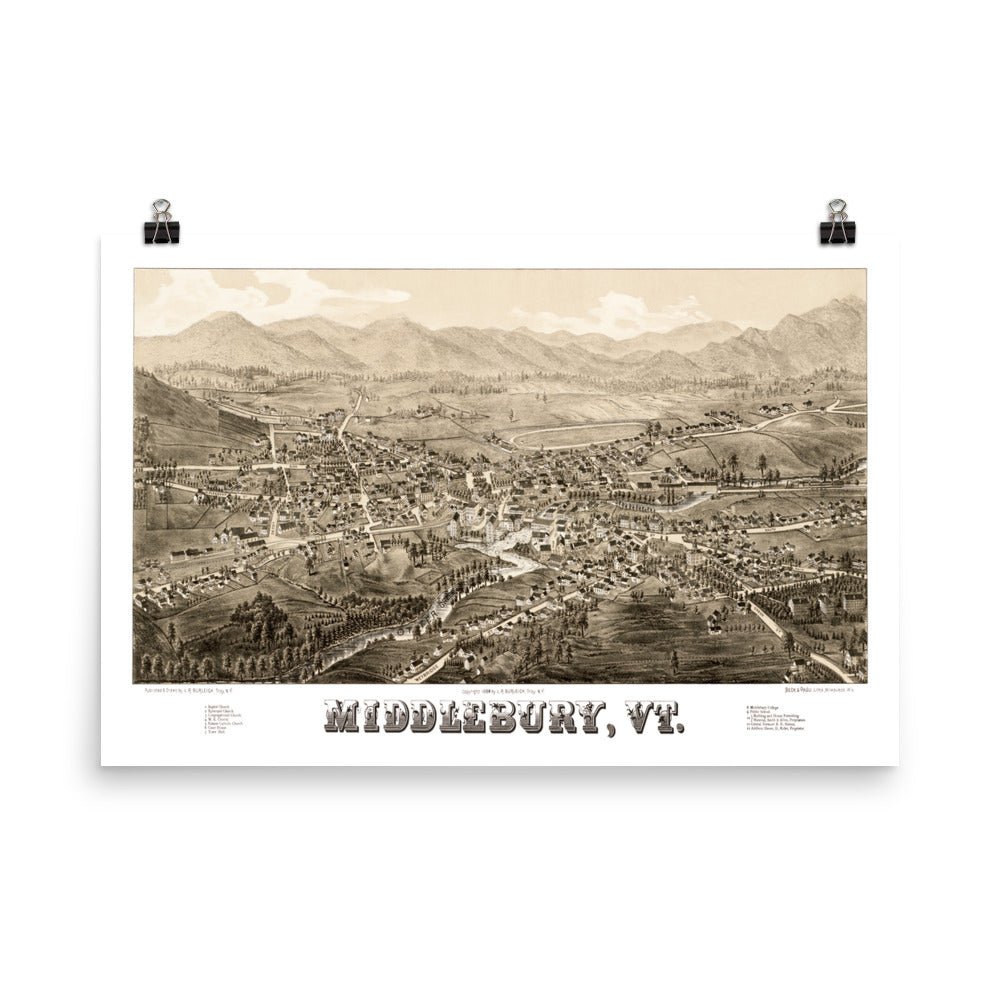 Middlebury, VT 1886 - Available at KNOWOL