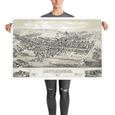 Mifflinburg, PA 1884 - Available at KNOWOL