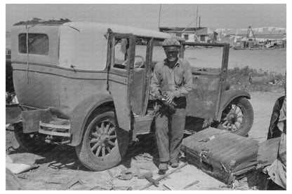 Migrant Auto Wrecker in Corpus Christi 1939 - Available at KNOWOL