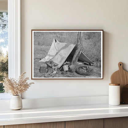 Migrant Boy Tent Shelter Sebastin Texas February 1939 - Available at KNOWOL