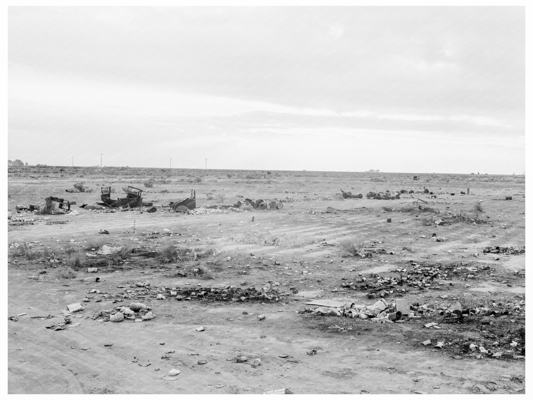 Migrant Camp in Kern County California November 1938 - Available at KNOWOL