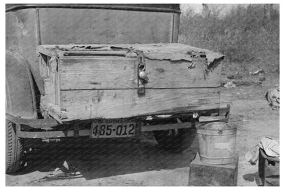 Migrant Camp Vehicle with Grub Wagon Texas 1939 - Available at KNOWOL